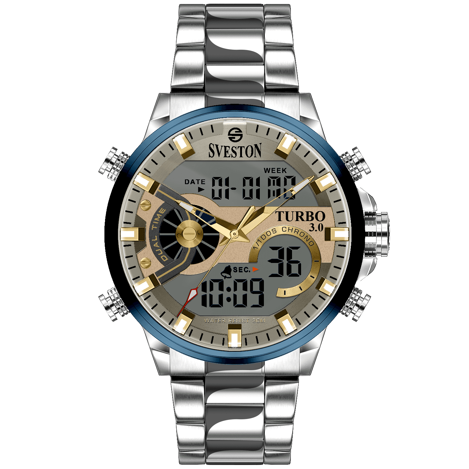 Sveston Diesel Men's Chain Watch